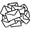 Breve postbud breve brev mail post beskeder
