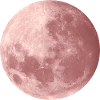 Moon in rose gold