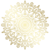Golden detailed mandala