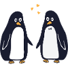 penguins in love