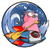 GoLang Gopher rocket paddle