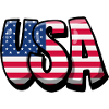 Conception d'Amérique USA avec drapeau
