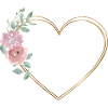 Heart flowers customizable