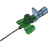 Green IV cannula