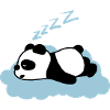 Sleepy panda
