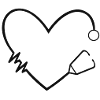Stethoscope medicine care EKG heartbeat heart