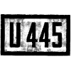 U-boat design with U 445 font