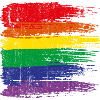 Rainbow Brushstroke Pride