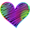 Heart rainbow