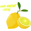 Citron, sur gør sjov, frugt citron FUN