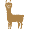 Favorite brown alpaca animal