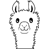 Cute alpaca face