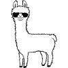 Cool sunglasses alpaca