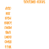 Text codes Senior Citizen or Eldery Person Gesch