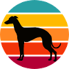 Retro Sunset Greyhound