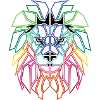 Lion Lion's Head Polygon