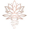 Lotus Flower rose gold Yoga