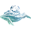 Whale and water