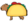 Tacobara | lustiges Capybara Wasserschwein | Tacos