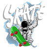 Skate astronaute