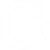 Islam-Symbol weiß