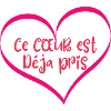T-shirt coeur humour