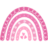 Boho Rainbow Pink Big Sister