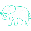 Geometric elephant geometric elephant