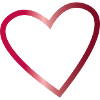 Heart Contour in Ruby Red