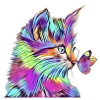Regenbogen Schmetterling