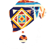 African Woman Kente Art