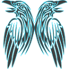 Hugin Munin gespiegeld