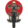 Skull Ride Motocyle , motorbiker
