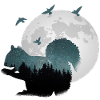 Squirrel with stars