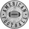 Retro Badge American Football