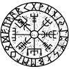 Viking Compass Vegvisir Viking Celts symbol