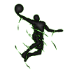 Dunking Basketball Gift Art Slamdunk