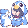Girl penguin costume South Pole North Pole