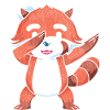 Dabbing Red Panda