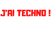 JE PEUX PAS J'AI TECHNO (NOIR)