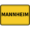 Mannheim Town Sign