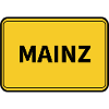 Mainz City Town Sign