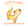 En pige, Leopard Gecko Gekko Firben