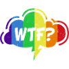 WTF Rainbow Graphic
