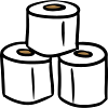 Toilet paper tower toilet paper