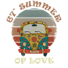 Hippie Van Vintage Retro 1967 Summer of Love