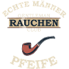 Echte Männer Rauchen Pfeife