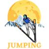 Jumping jump ski sport winter gift fan jump