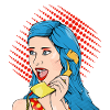 Retro yellow phone