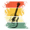 Guitar retro music